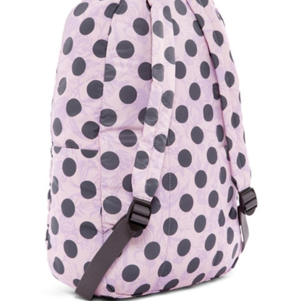 MARC JACOBS Packable Backpack Lavender Purple Pink Dots - Picture 5 of 5